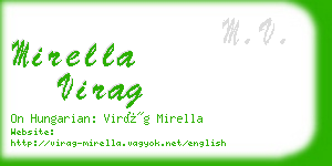 mirella virag business card